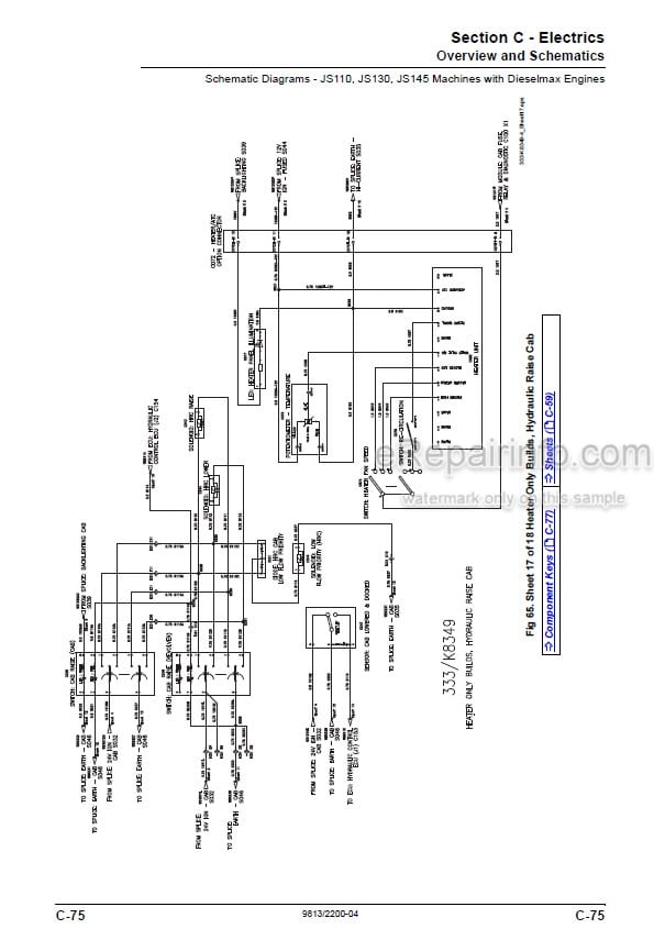 Photo 6 - JCB JS115 JS130 JS145 JS160 JS180 JS190 JS200 JS210 JS220 JS235 JS330 JS360 Tier 4I Service And Operators Manual Excavator 9813-2200
