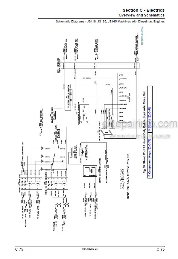Photo 6 - JCB JS115 JS130 JS145 JS160 JS180 JS190 JS200 JS210 JS220 JS235 JS330 JS360 Tier 4I Service And Operators Manual Excavator 9813-2200