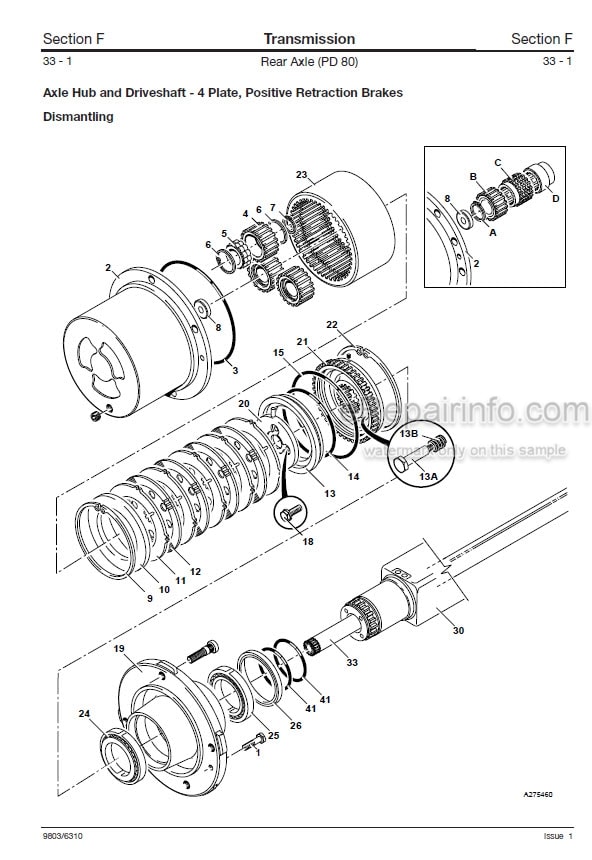 Photo 3 - JCB JS130W JS145W JS160W JS175W Service Manual Wheel Excavator 9803-6310
