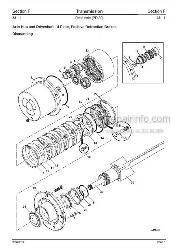 Photo 3 - JCB JS130W JS145W JS160W JS175W Service Manual Wheel Excavator 9803-6310