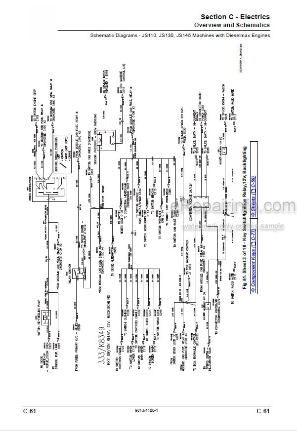 Photo 6 - JCB JS130 Service And Operators Manual Excavator 9813-4100
