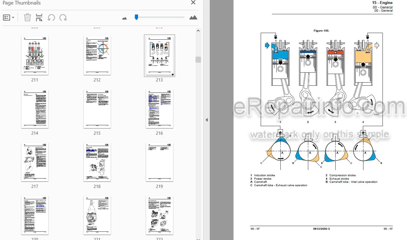 Photo 4 - JCB JS145W JS160W JS175W Service Manual Wheel Excavator 9813-2650