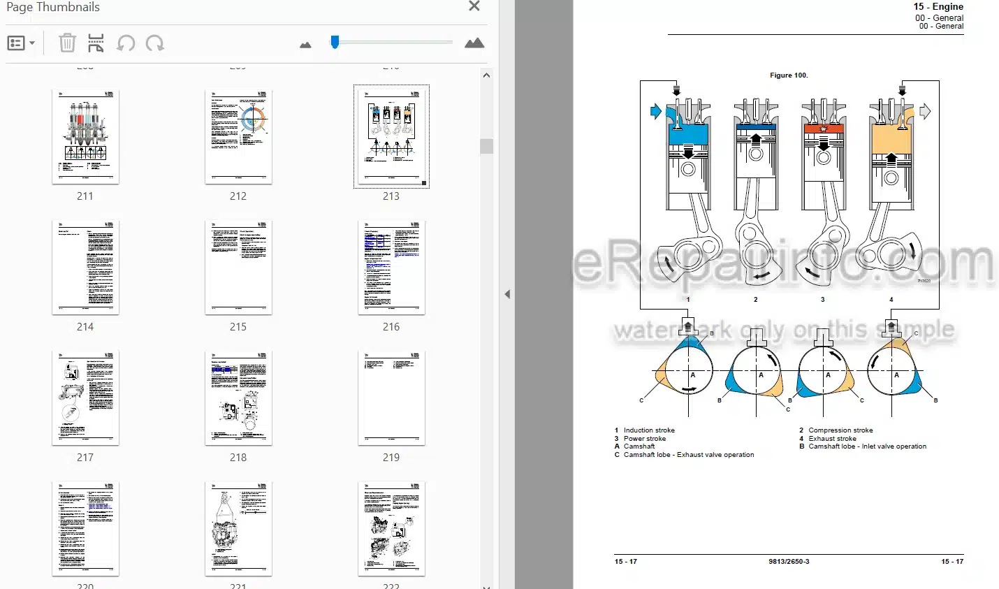 Photo 4 - JCB JS145W JS160W JS175W Service Manual Wheel Excavator 9813-2650