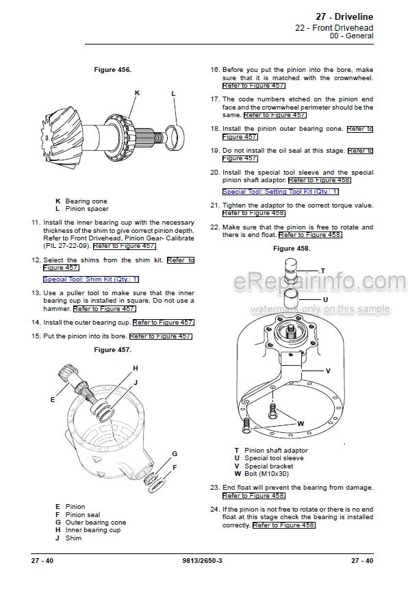 Photo 6 - JCB JS145W JS160W JS175W Service Manual Wheel Excavator 9813-2650
