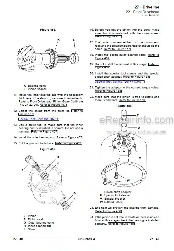 Photo 3 - JCB JS145W JS160W JS175W Service Manual Wheel Excavator 9813-2650