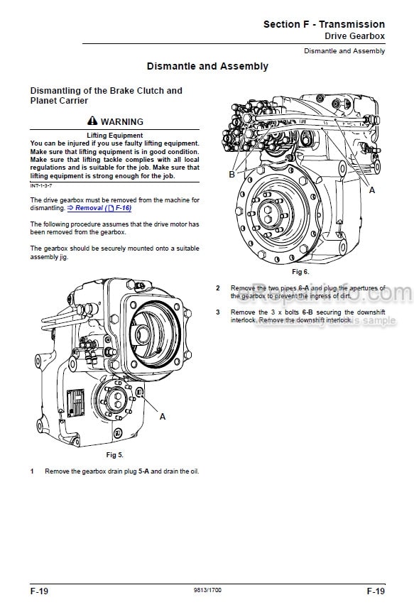 Photo 3 - JCB JS145W JS160W Service Manual Wheel Excavator 9813-1700