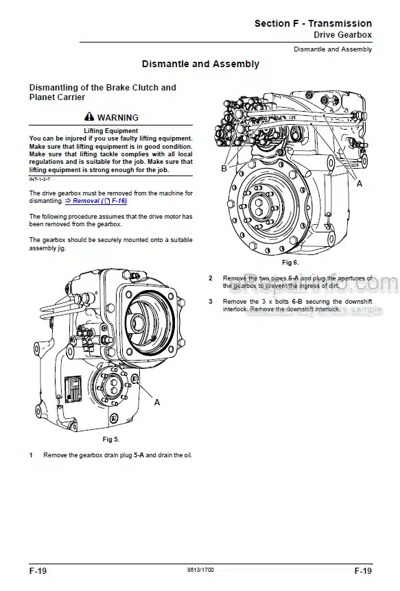 Photo 3 - JCB JS145W JS160W Service Manual Wheel Excavator 9813-1700