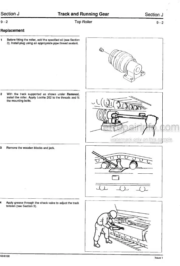 Photo 3 - JCB JS200LC JS240LC JS300LC JS450LC Service Manual Excavator 9803-6200