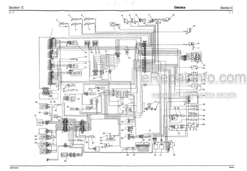 Photo 6 - JCB JS200LC JS240LC JS300LC JS450LC Service Manual Excavator 9803-6200