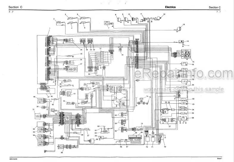 Photo 6 - JCB JS200LC JS240LC JS300LC JS450LC Service Manual Excavator 9803-6200