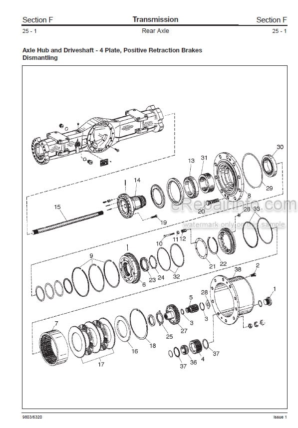 Photo 3 - JCB JS200W Service Manual Wheel Excavator 9803-6320