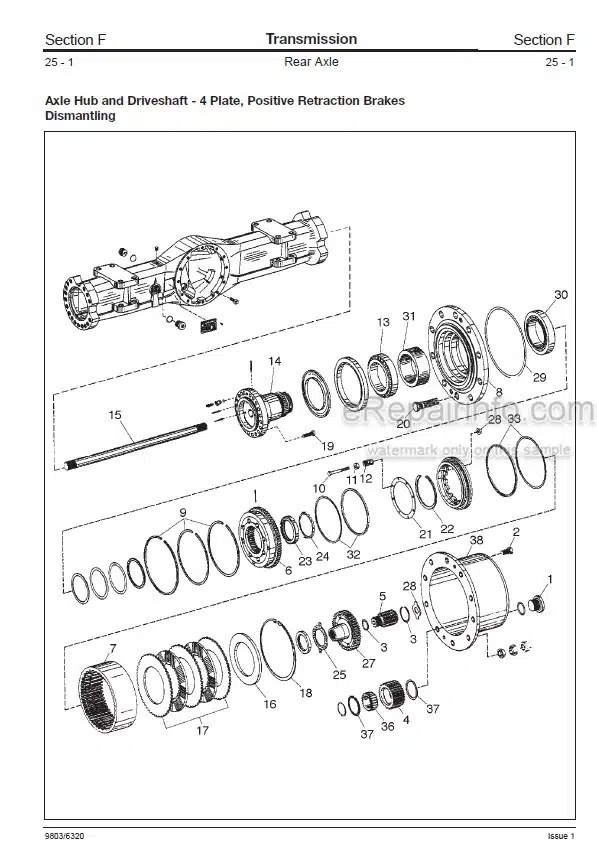 Photo 3 - JCB JS200W Service Manual Wheel Excavator 9803-6320