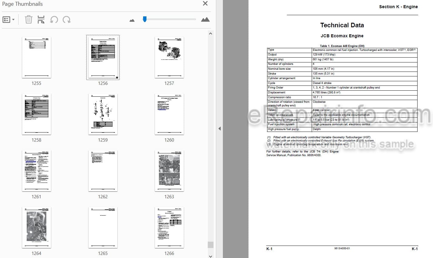 Photo 3 - JCB JS200W Tier 2 Tier 4I Service And Operators Manual Wheel Excavator 9813-4050