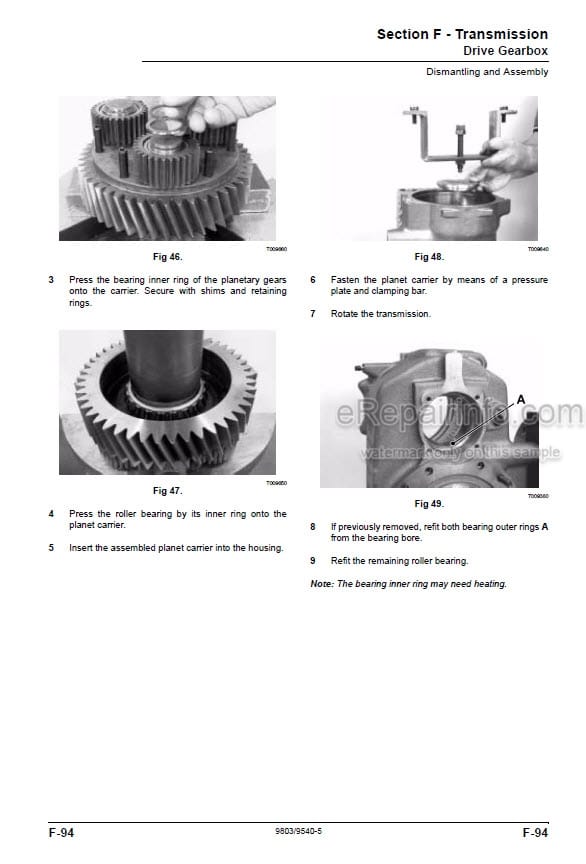 Photo 8 - JCB JS200W Service Manual Wheel Excavator 9803-6320