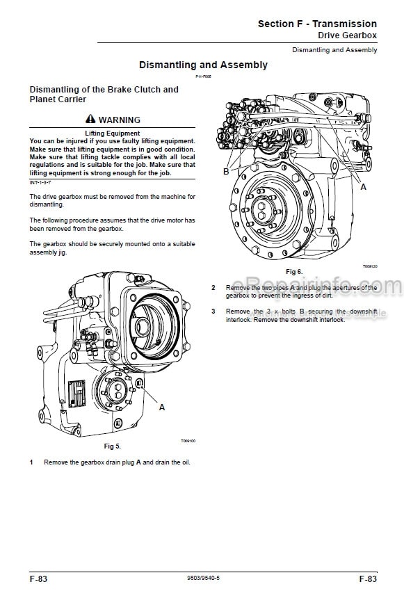 Photo 6 - JCB JS200W Tier III Service Manual Wheel Excavator 9803-9540