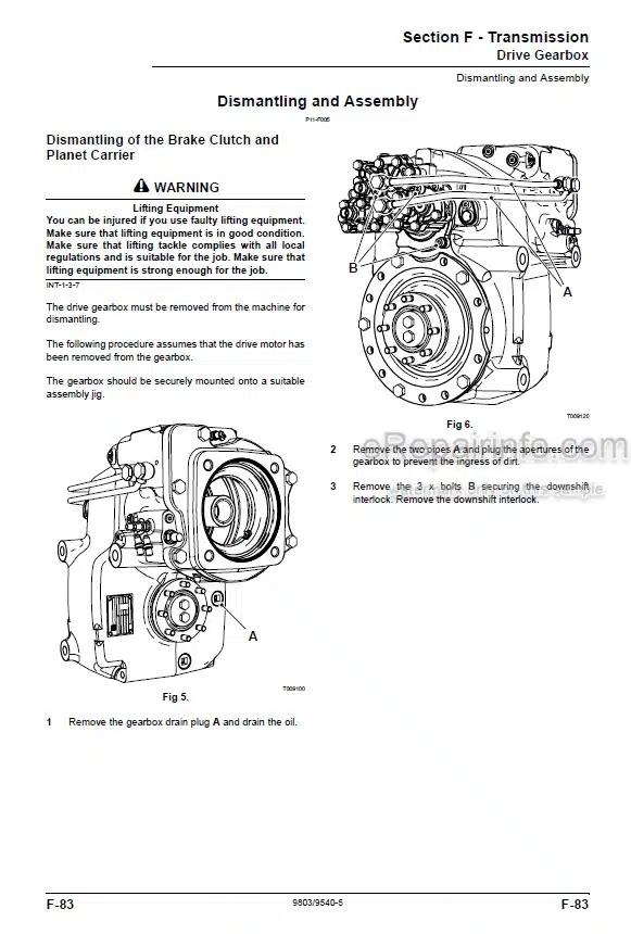Photo 6 - JCB JS200W Tier III Service Manual Wheel Excavator 9803-9540