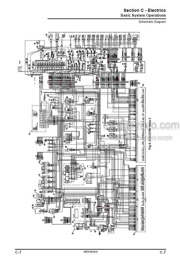 Photo 5 - JCB JS200W Tier III Service Manual Wheel Excavator 9803-9540