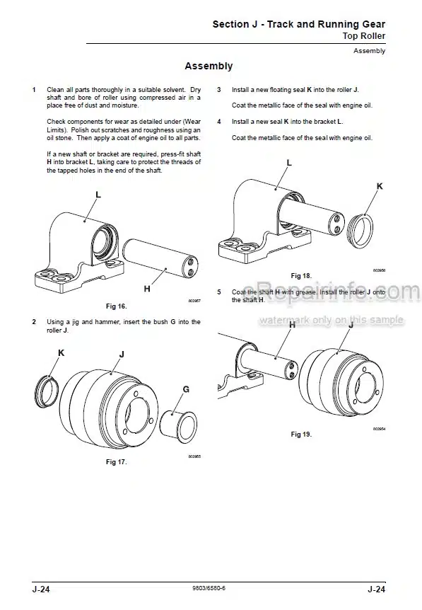 Photo 3 - JCB JS200 JS220 JS235 JS240 JS260 Tier III Auto Service Manual Excavator 9803-6580