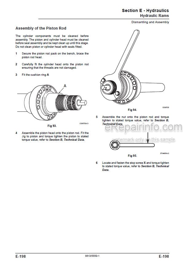 Photo 6 - JCB JS200 JS210 JS220 JS230 JS370 Service And Operators Manual Excavator 9813-5550