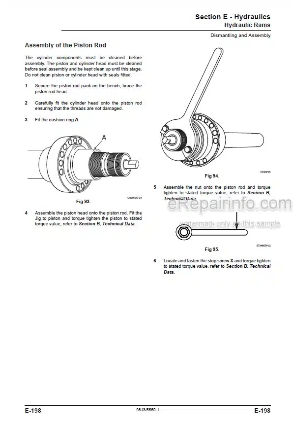 Photo 6 - JCB JS200 JS210 JS220 JS230 JS370 Service And Operators Manual Excavator 9813-5550