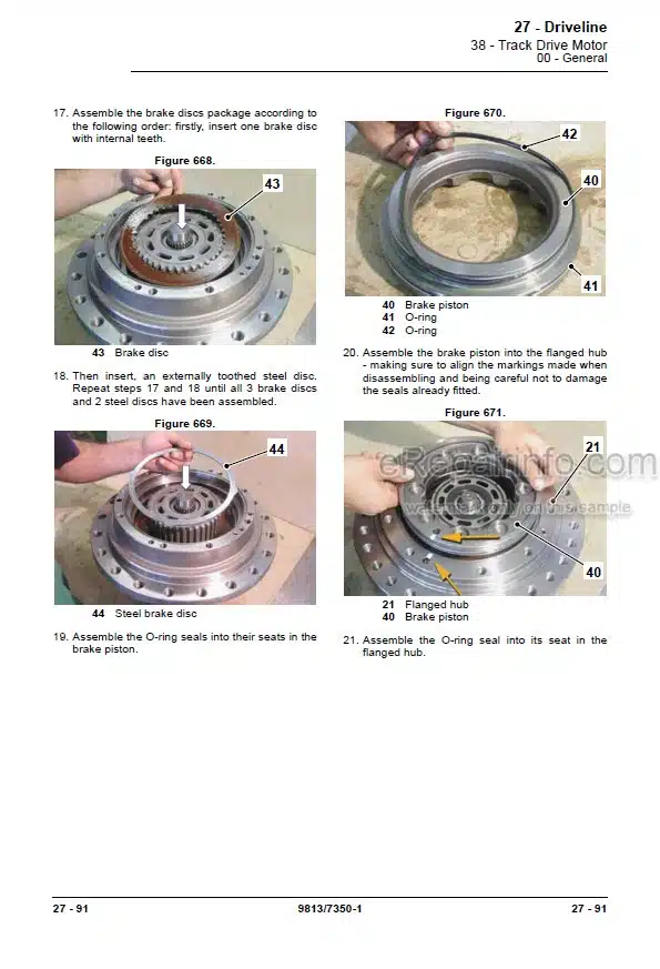 Photo 9 - JCB JS200 JS210 JS220 JS235 Service Manual Excavator 9813-7350