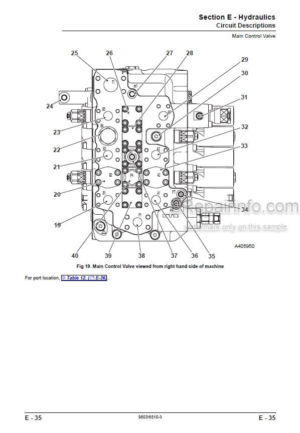 Photo 5 - JCB JS200 JS210 JS220 JS240 JS260 Service Manual Excavator 9803-6510