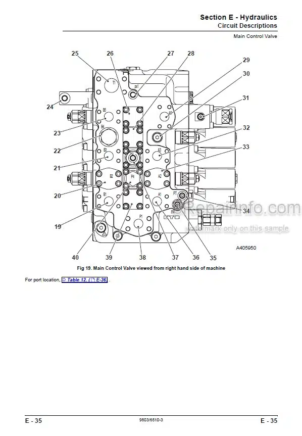 Photo 5 - JCB JS200 JS210 JS220 JS240 JS260 Service Manual Excavator 9803-6510