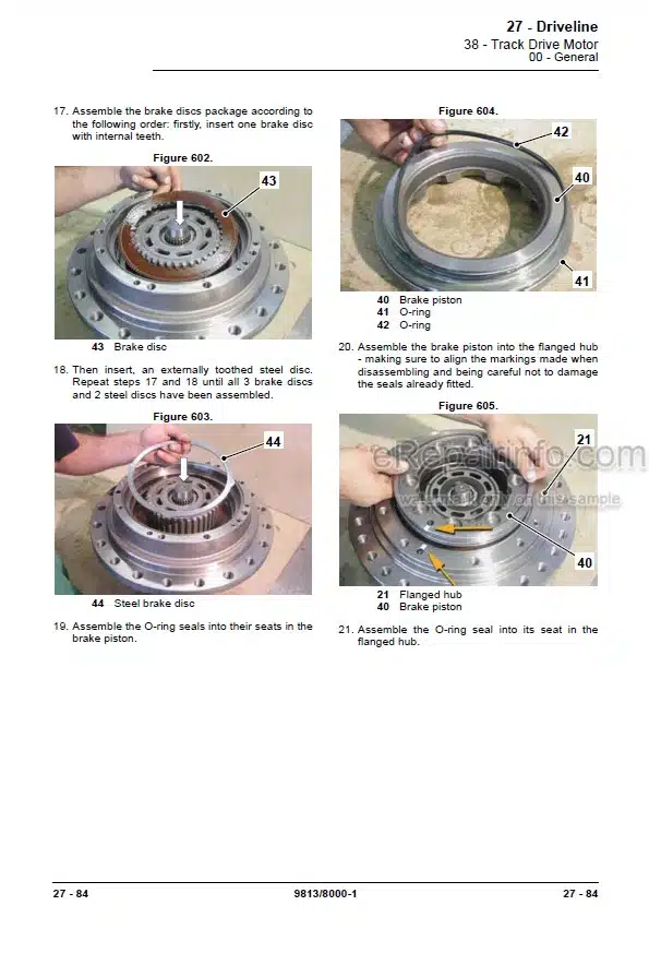 Photo 3 - JCB JS210 JS230 Service Manual Excavator 9813-8000