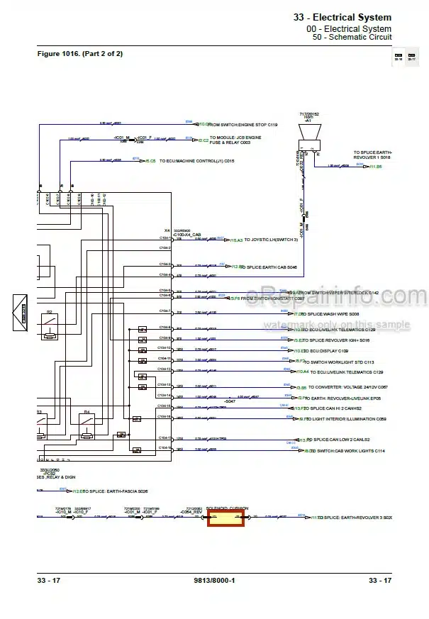 Photo 6 - JCB JS210 JS230 Service Manual Excavator 9813-8000