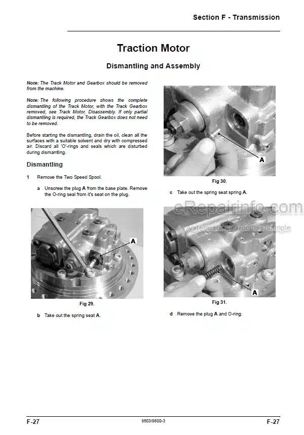 Photo 7 - JCB JS290 Tier III Auto Service Manual Excavator 9803-9800