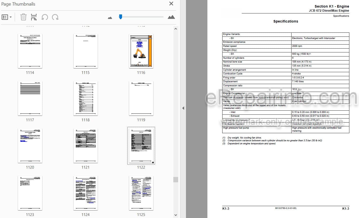 Photo 4 - JCB JS300 JS330 JS360 JS370 Service And Operators Manual Excavator 9813-2750