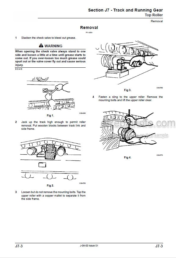 Photo 3 - JCB JS300 JS330 JS360 JS370 Service And Operators Manual Excavator 9813-2750
