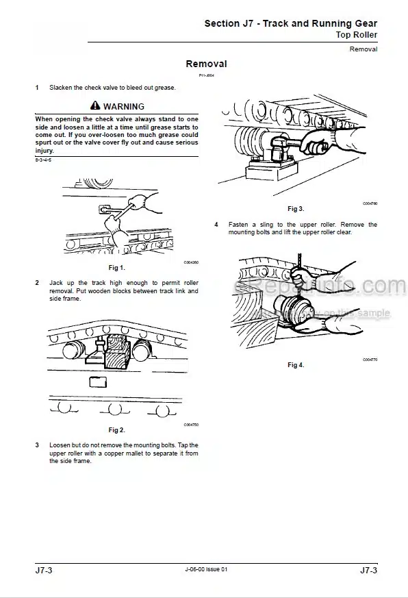 Photo 3 - JCB JS300 JS330 JS360 JS370 Service And Operators Manual Excavator 9813-2750