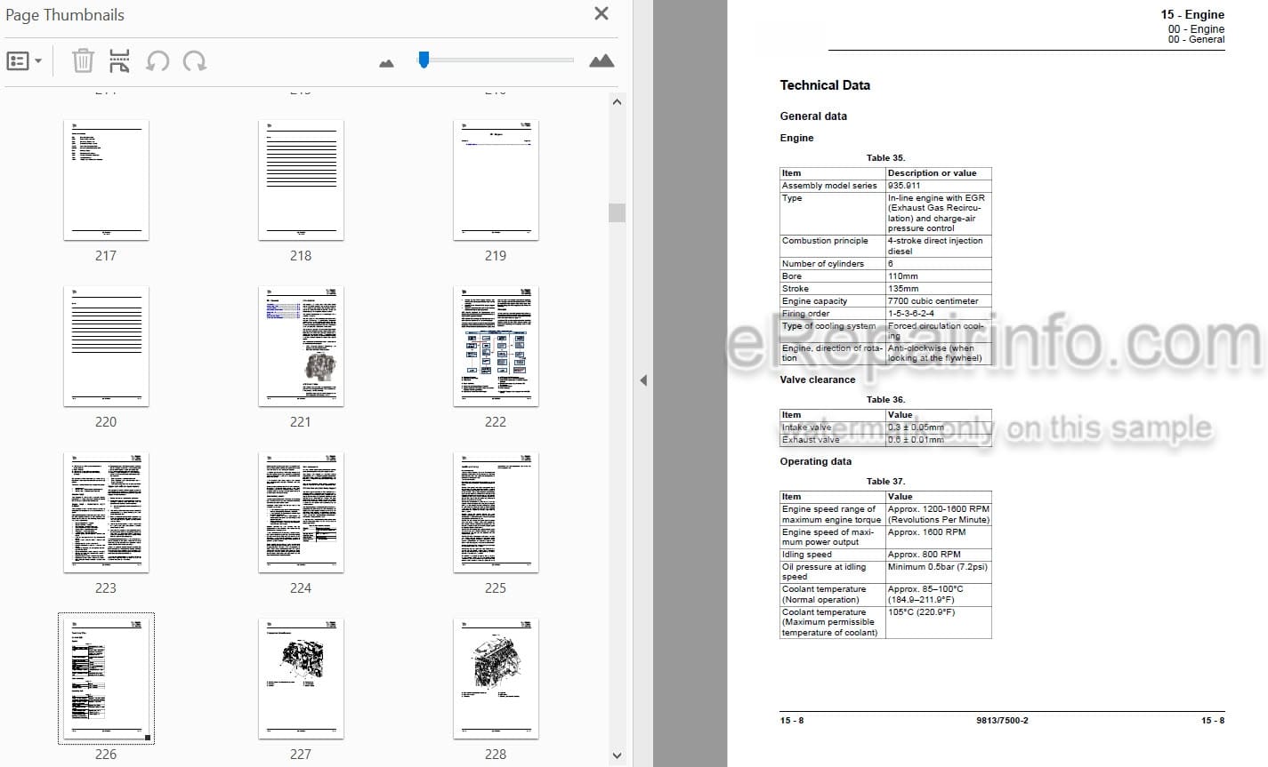 Photo 4 - JCB JS300 JS330 JS370 Service Manual Excavator 9813-7500