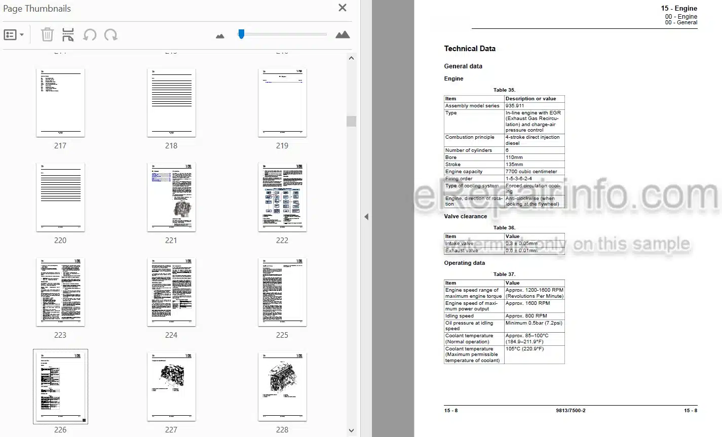 Photo 4 - JCB JS300 JS330 JS370 Service Manual Excavator 9813-7500