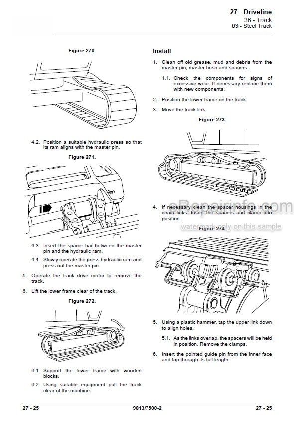 Photo 3 - JCB JS300 JS330 JS370 Service Manual Excavator 9813-7500