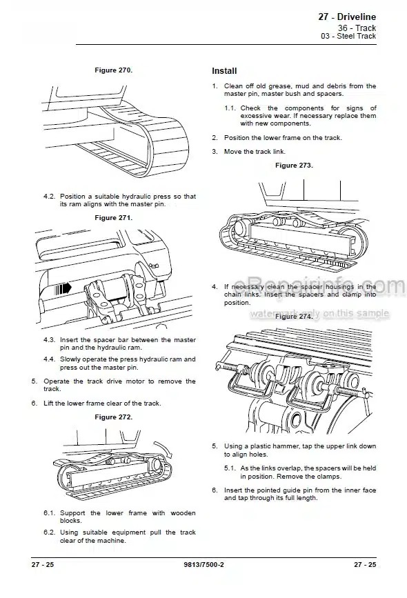 Photo 3 - JCB JS300 JS330 JS370 Service Manual Excavator 9813-7500
