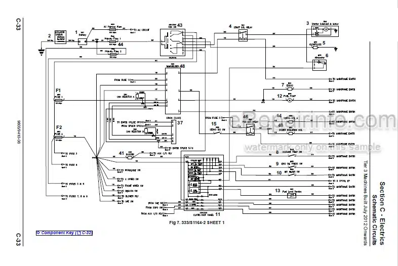 Photo 6 - JCB JS30 8025ZTS 8026CTS 8029CTS 8030ZTS 8035ZTS Service Manual Compact Excavator 9803-9410