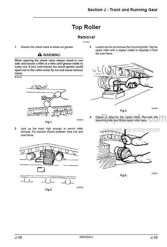 Photo 3 - JCB JS330 Tier II Tier III Auto Service Manual Excavator 9803-6540