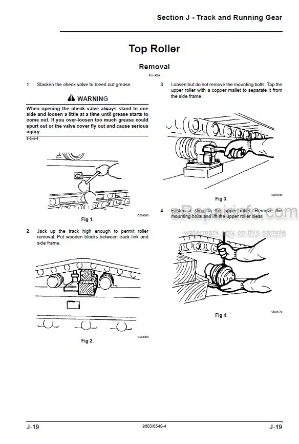 Photo 3 - JCB JS330 Tier II Tier III Auto Service Manual Excavator 9803-6540