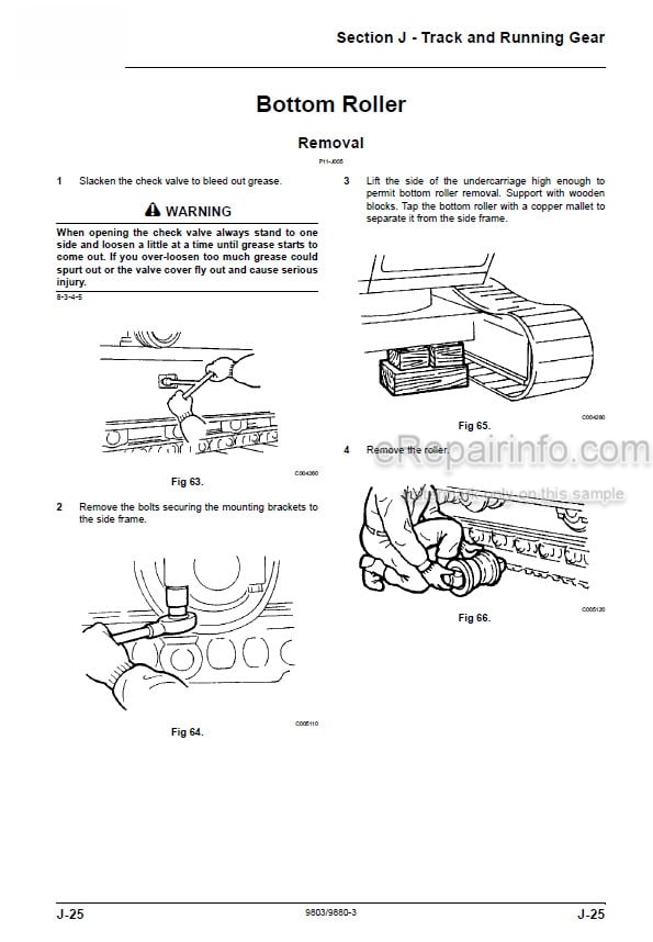 Photo 3 - JCB JS360 Tier III Auto Service Manual Excavator 9803-9880