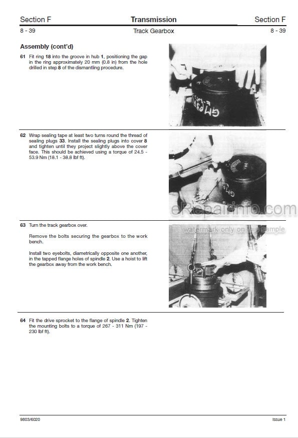 Photo 8 - JCB 805 805B 806B 807B 808 Service Manual Excavator 9803-3150