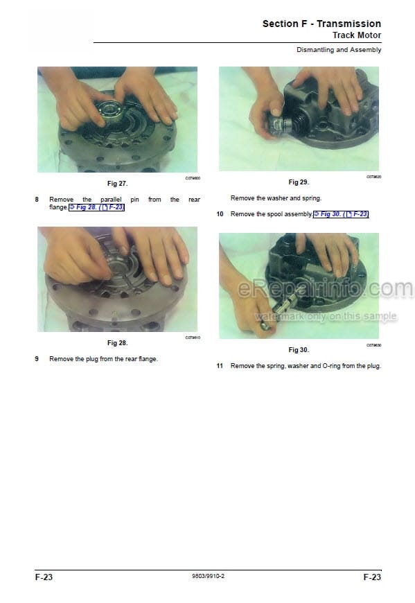 Photo 7 - JCB JZ140 T4I JZ141 T4F Service Manual Excavator 9813-6300