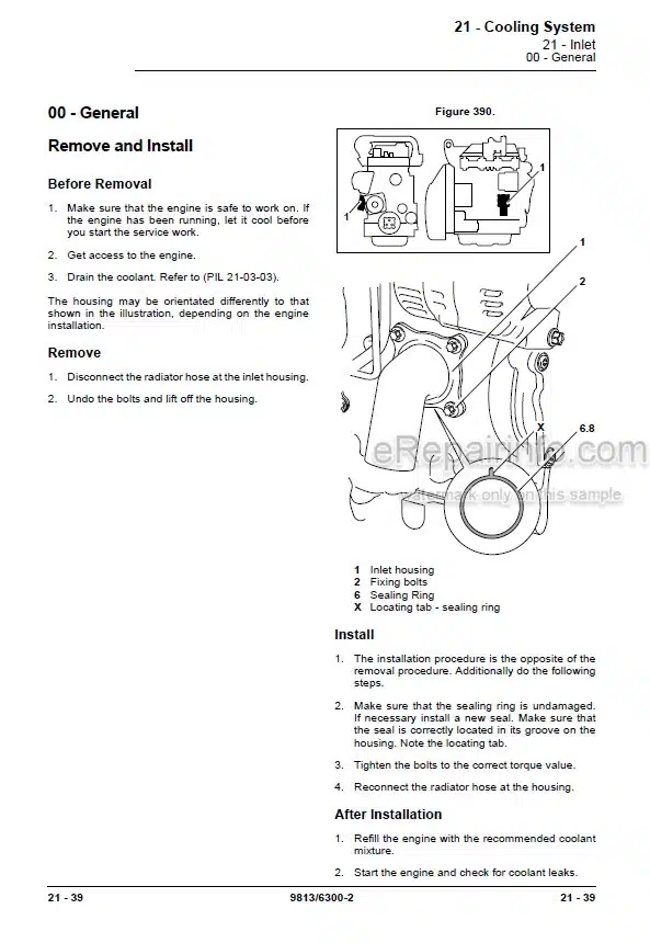 Photo 3 - JCB JZ140 T4I JZ141 T4F Service Manual Excavator 9813-6300