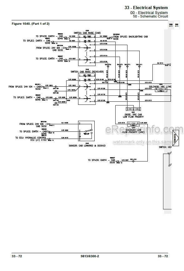 Photo 6 - JCB JZ140 T4I JZ141 T4F Service Manual Excavator 9813-6300