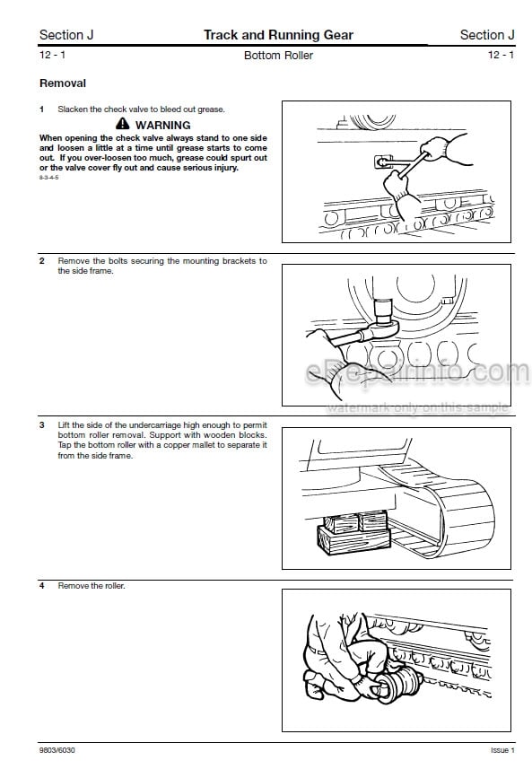 Photo 9 - JCB JZ70 Service Manual Excavator 9803-6030