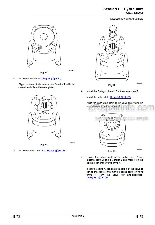 Photo 2 - JCB Micro Micro Plus Micro 8008 Micro 8010 Tier 3 Service Manual Compact Excavator 9803-9310