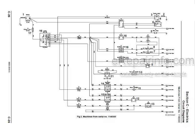 Photo 6 - JCB Micro Micro Plus Micro 8008 Micro 8010 Tier 3 Service Manual Compact Excavator 9803-9310