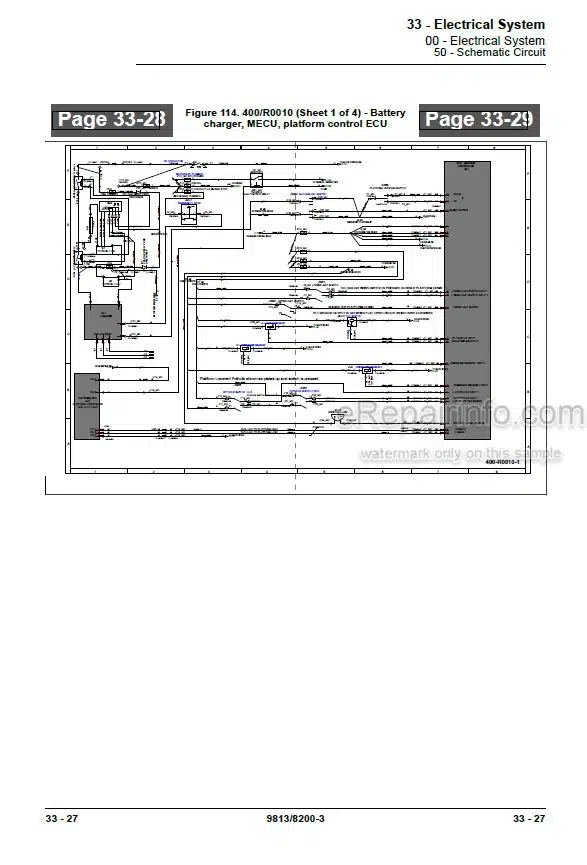 Photo 6 - JCB S1530E S1930E S2032E S2046E S2632E S2646E S3246E S4046E S4550E Service Manual Mobile Elevating Platform 9813-8200