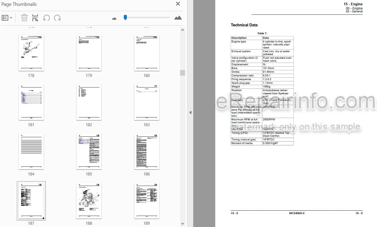 Photo 3 - JCB TLT25G TLT30G Teletruk Service Manual Telescopic Handler 9813-8800